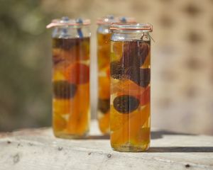 Bocal de fruits confits assortis